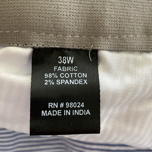 Britches by Samtex Seersucker Shorts Flex Stretch Waistband. Size 38 - Picture 5 of 8